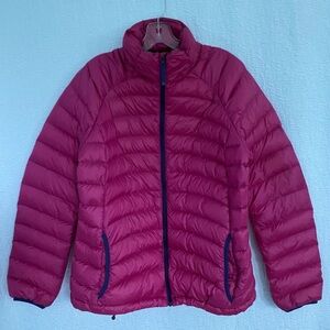 Prana Women's Down Puffer Jacket in Magenta